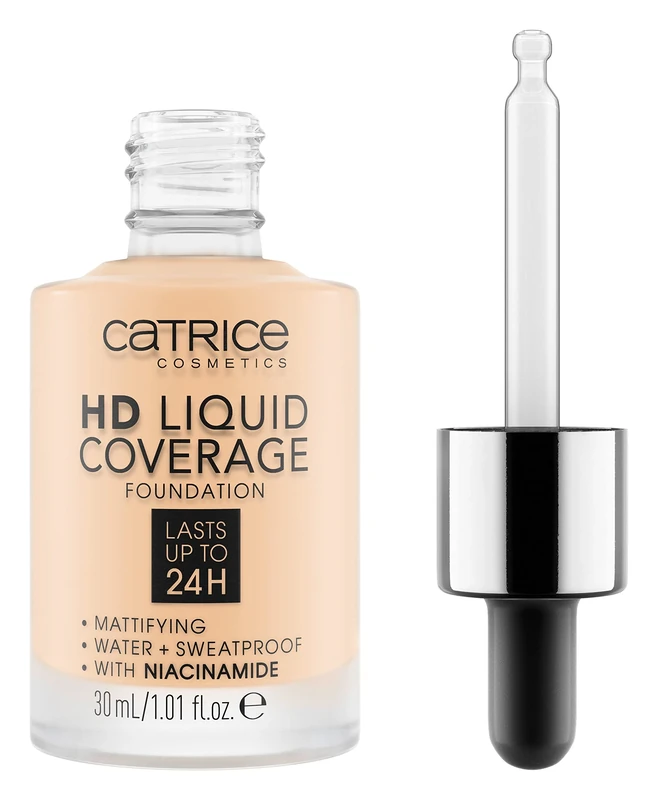 Catrice HD Liquid Coverage Foundation, longlasting, mattifying, oil-control/shine-control, matte (30ml)