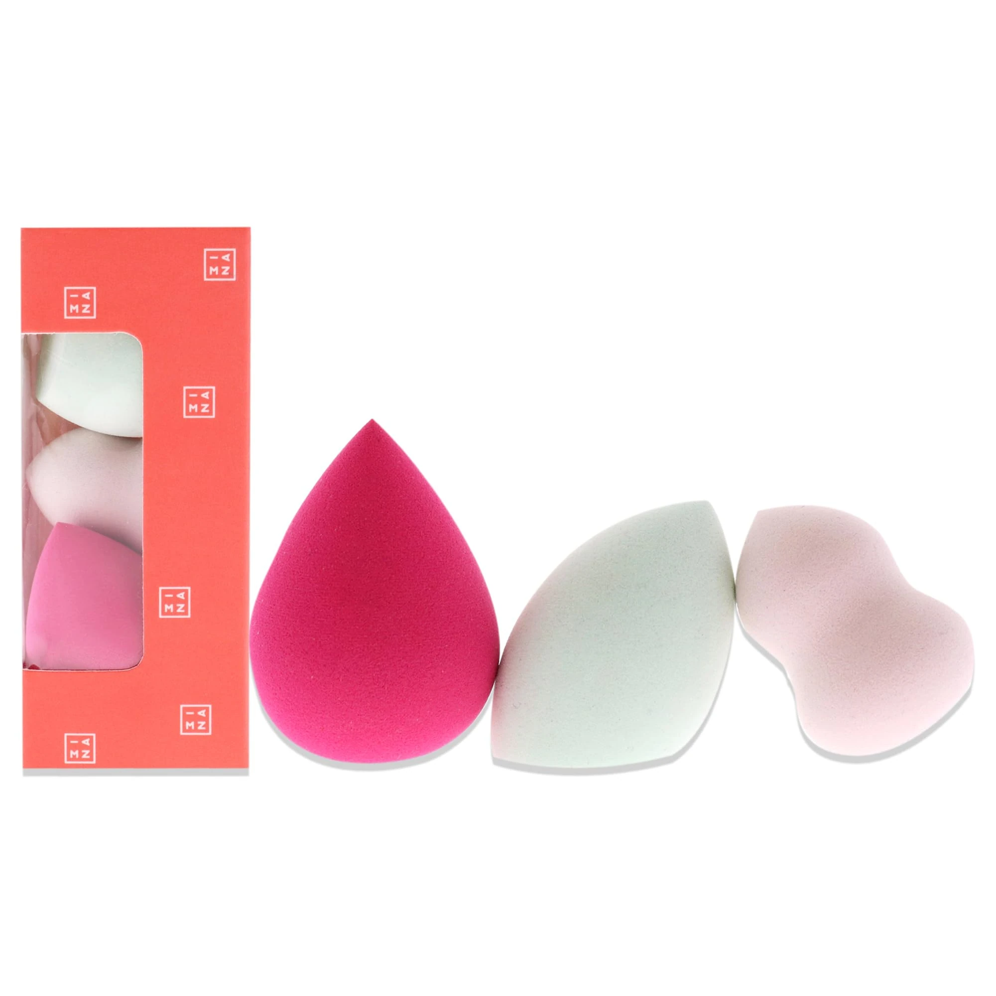 3INA MAKEUP -3Ini Blenders - Mini Sponges Set - Travel Size Multifunctional and Precise Makeup Sponges - Wet and Dry Blenders