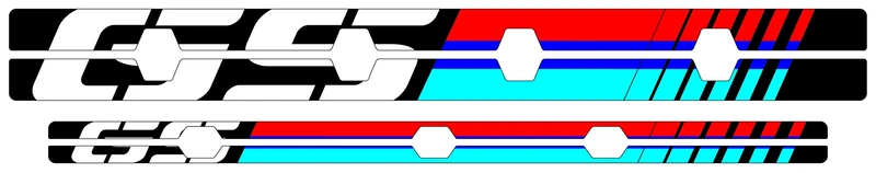 GS Rim Strips Puig 20150N for BMW R1200GS 13'-18', BMW R1200GS Exclusive 17'-18' - Image 1