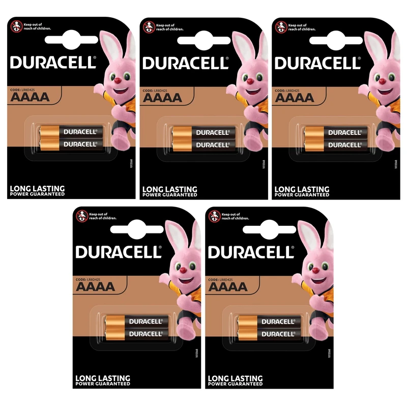 10 x Long Lasting AAAA Batteries (5 x Packs of 2) 1.5V Alkaline MX2500 LR8D425 LR61 E96