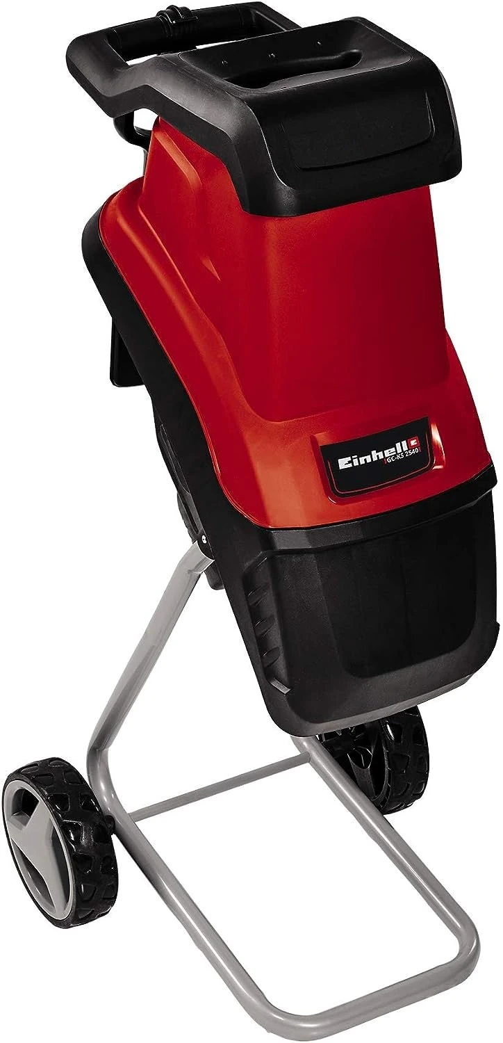 Einhell GC-KS 2540 Electric Garden Shredder | Reversible Steel Blades, Large Funnel Opening, Safety Shut-Off | 2500W Mulcher For Leaves And Branches With Debris Bag
