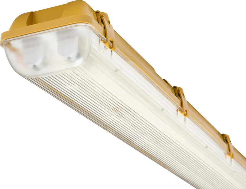 110V IP65 2x58W 5ft Twin HF Non-Corrosive Fluorescent Fitting