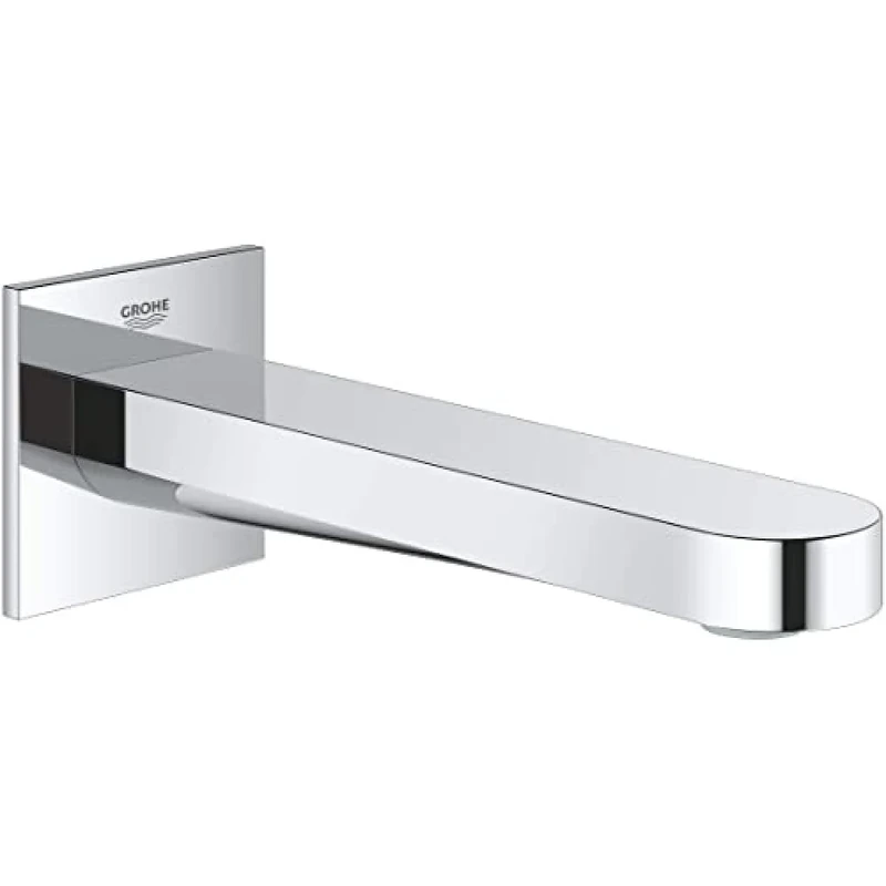 GROHE Plus Bath Spout, Wall-Mounted Bath Tap in Chrome Finish 13404003