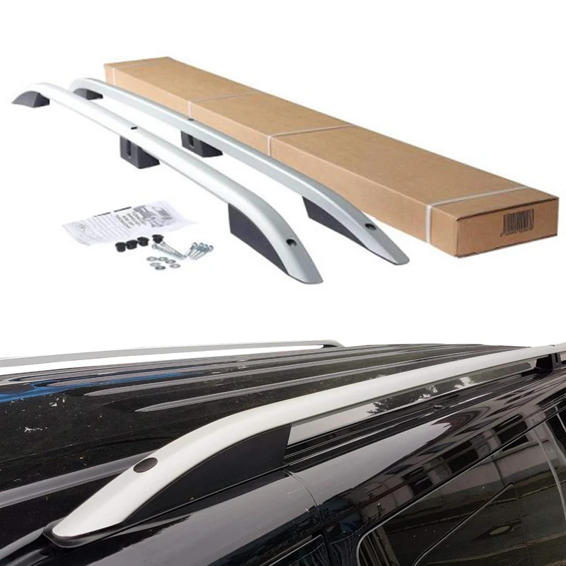 BREMER SITZBEZÜGE Roof Rails Compatible with VW Caddy 4 from 2010-2020 Aluminium Roof Rails Roof Rack in Matt Silver