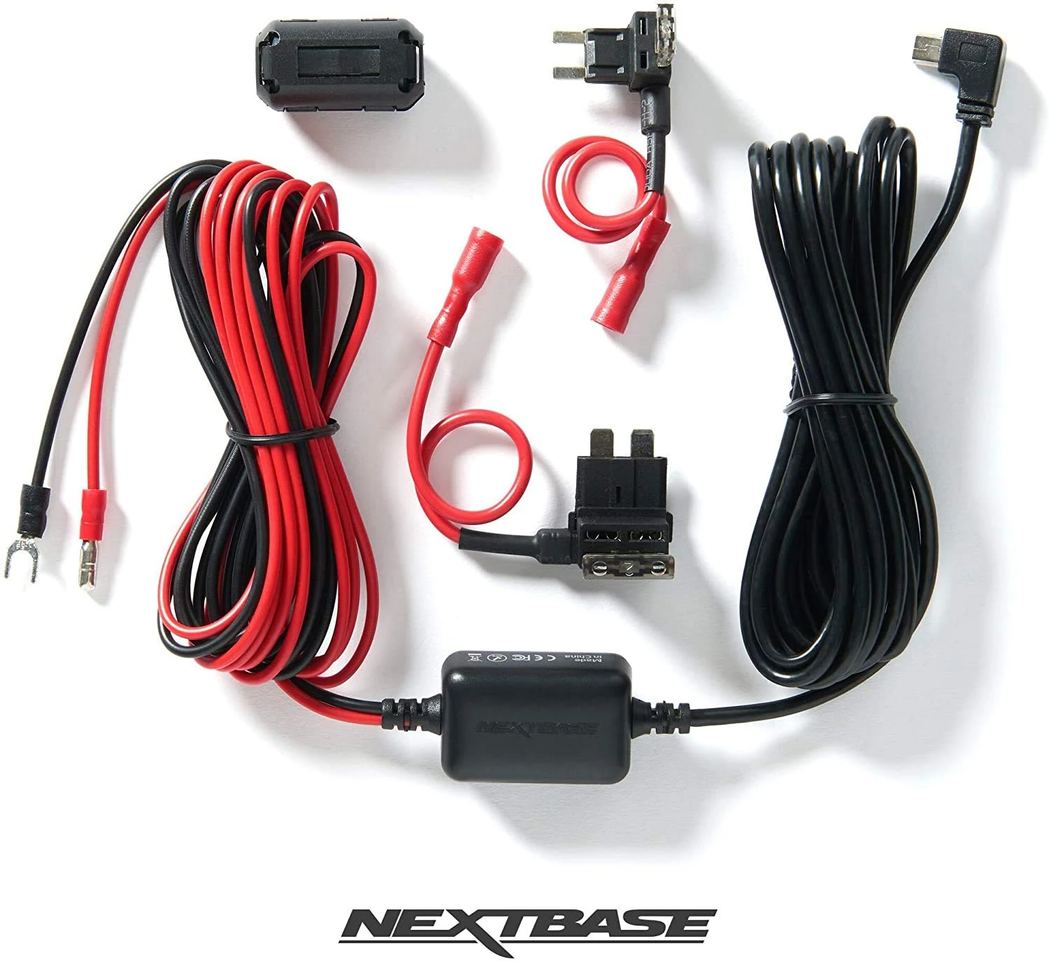 Nextbase Series 2 Hardwire Kit – Compatible with 122, 222, 322GW, 422GW, 522GW, 622GW Dash Cams – Hidden Cable for Tidy Installation – 5m Power Lead – Easy Install – Inbuilt Voltage Limiter