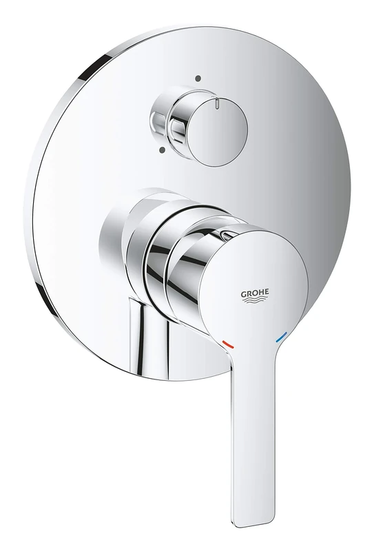 GROHE Lineare Single-Lever Shower/Bath Mixer Trim Set, 3-Way-Diverter, Concealed Installation, Chrome, 24095001