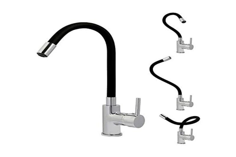 Rousseau Sanitaire 4060589 KØBEN Sink Mixer Tap Memory Chrome Black