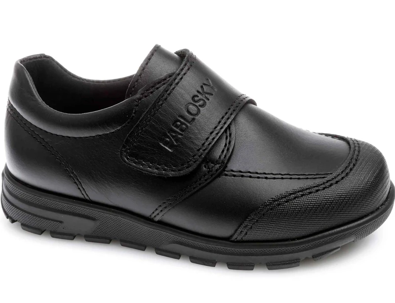 Pablosky 334510 Unisex Kids’ Low-Top Sneakers, Black (Negro Negro), 4 UK