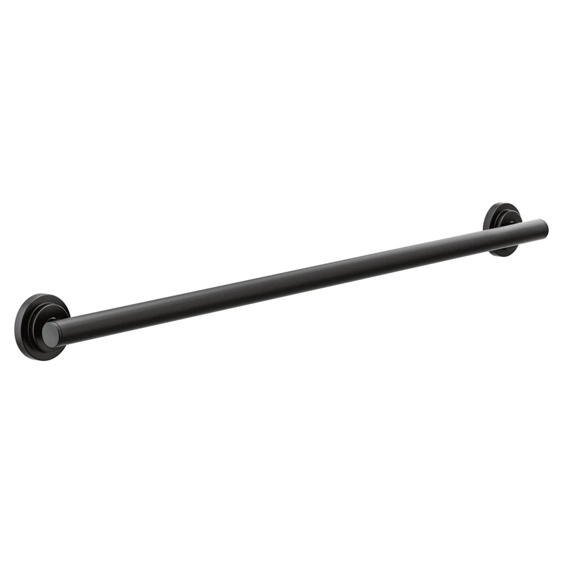 Moen YG0736BL Iso Collection Safety 36-Inch Stainless Steel Modern Bathroom Grab Bar, Matte Black, 91.5 cm