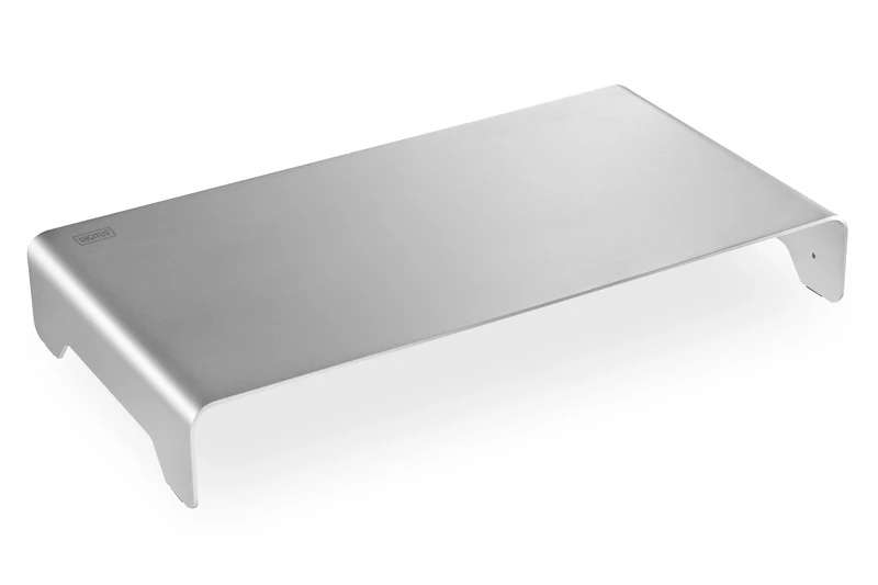 DIGITUS Designer aluminium monitor riser - Screen stand - Load capacity 10 kg - Non-slip - Silver - Image 1