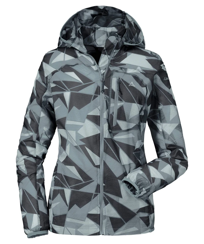 Schöffel Windbreaker Jacket AOP L Women's, Monument, 34