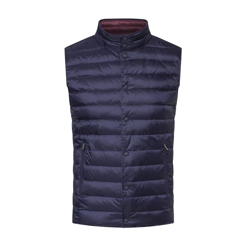 Hackett Largeondon Men's Reversible Gilet Outdoor, Mediumulticolour (Navy/Burgundy 5gm), X-Small