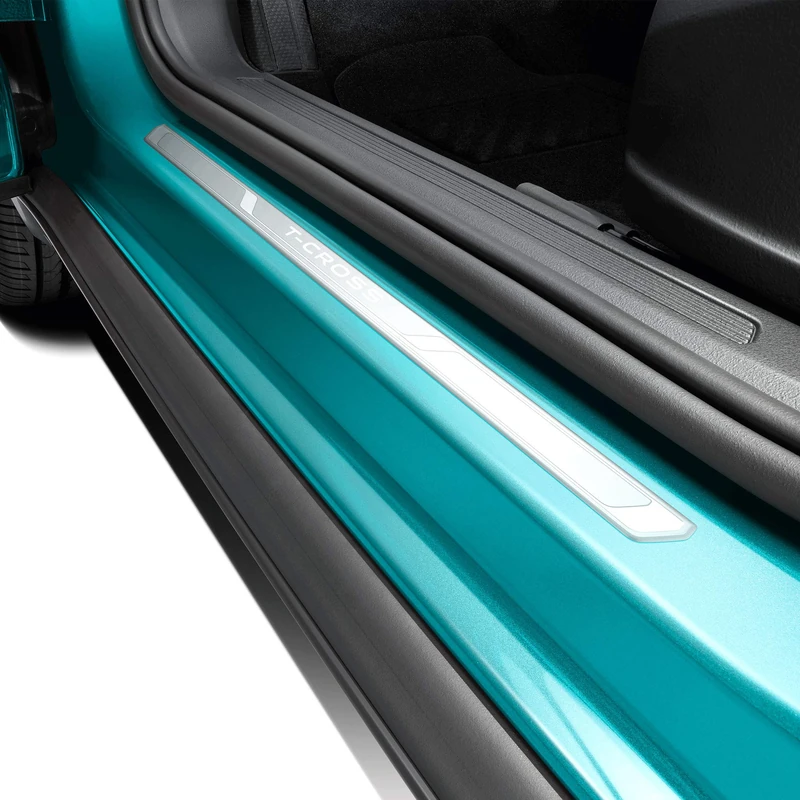 Volkswagen 2GM071303 Aluminium Door Sill Plate Front with T-Cross Lettering