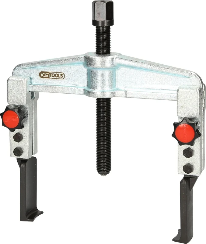 KS Tools 620.0037 Quick Adjustment Universal 2 arm Puller Set with Extremely Narrow and Extended Legs, 25-130 mm, 120 mm