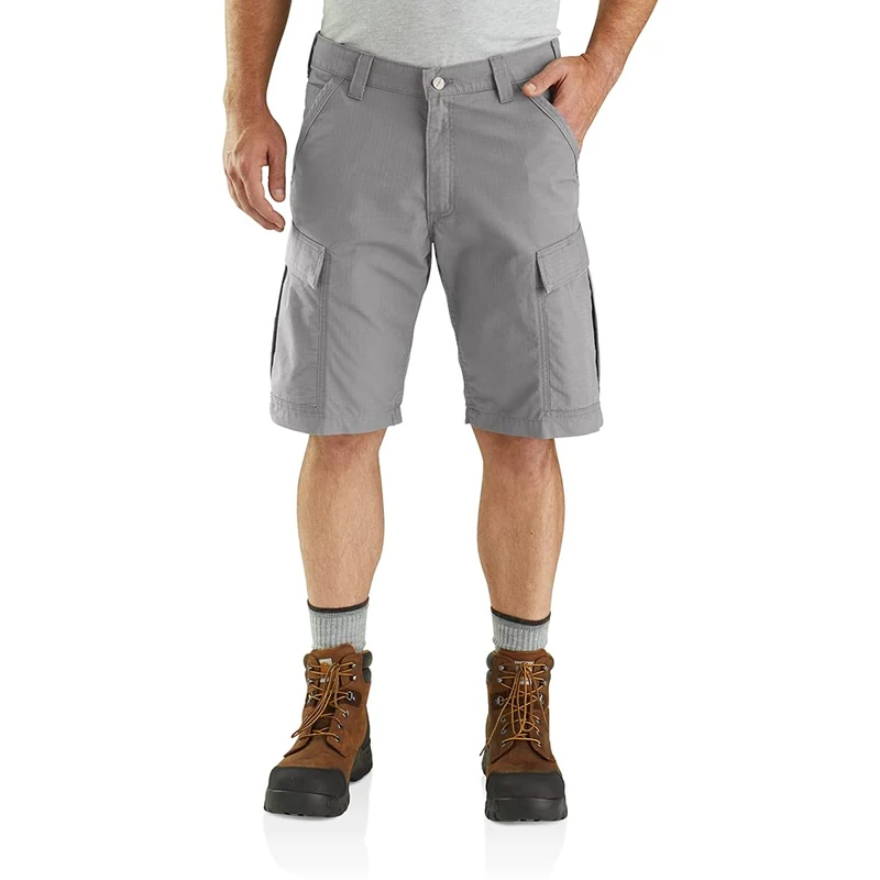 Carhartt Men's Force® Relaxed Fit Ripstop Cargo Work Short, Asphalt, W42