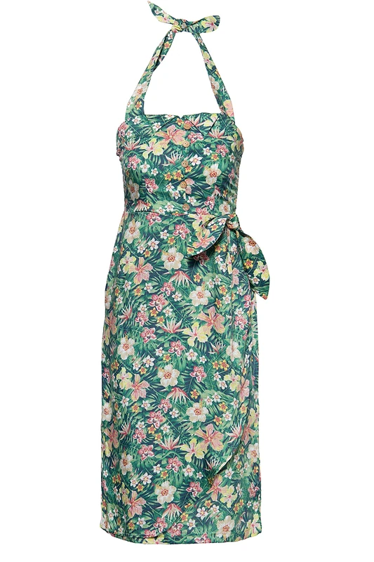 Queen Kerosin Women's Tropic Dress Not Applicable, Green, Xx-Large - Image 1