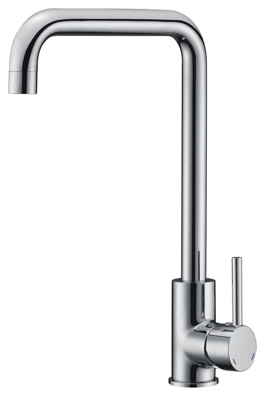 Edouard Rousseau - Kiloo Sink Mixer Tap - Flow Reducer Aerator, Quick Hand Clamping Nut - 354 (Height) x 206 (Projection) mm - Chrome