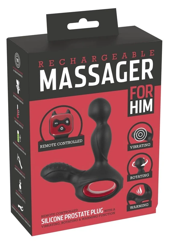 You2Toys Silicone Prostate Plug, Black, 0.29499 kg