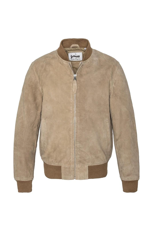 Schott NYC Men's Jacket, beige, S