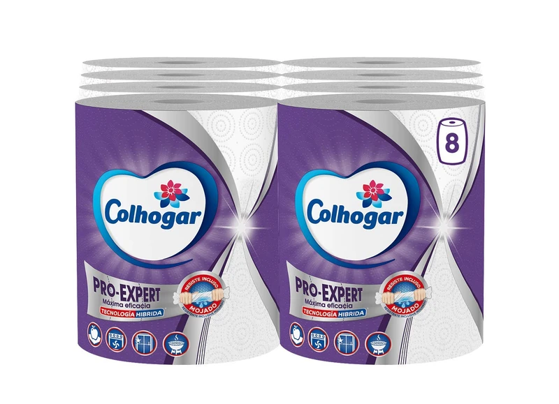Colhogar Jumbo Expert Kitchen Paper – 8 Rolls (8 x 1)