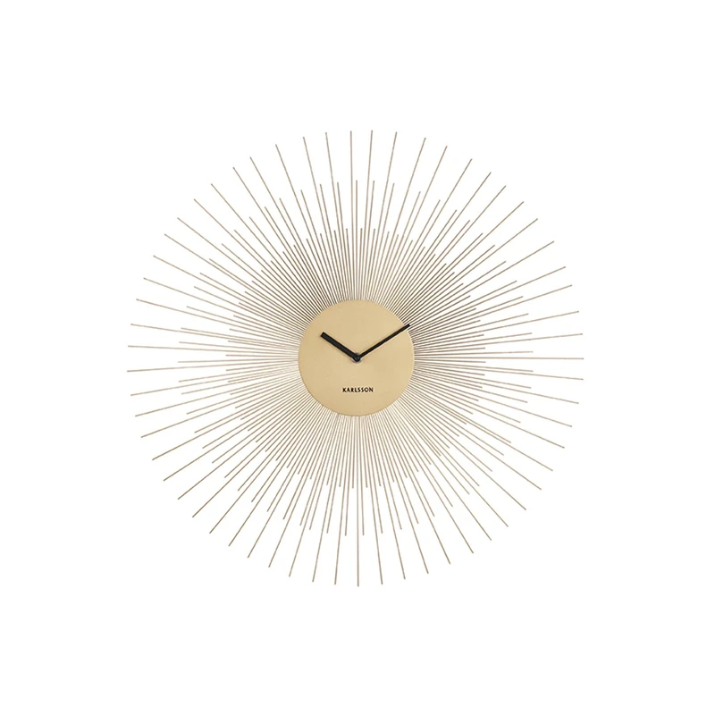 PT Living Wall Clock Peony Steel Large Gold