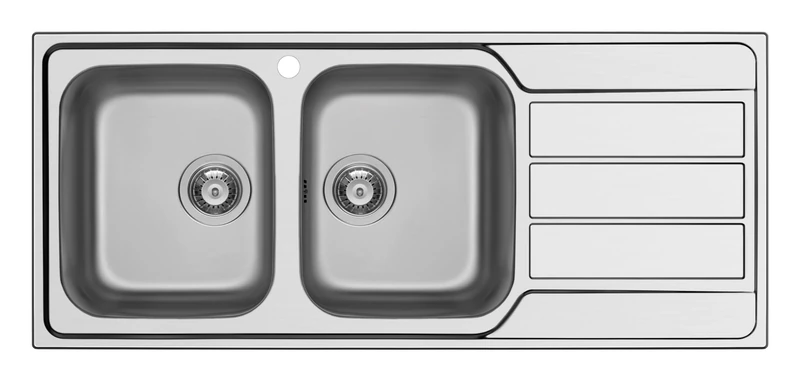 Schock Master D200 SX Rectangular Stainless Steel 2-Bit Inset Sink