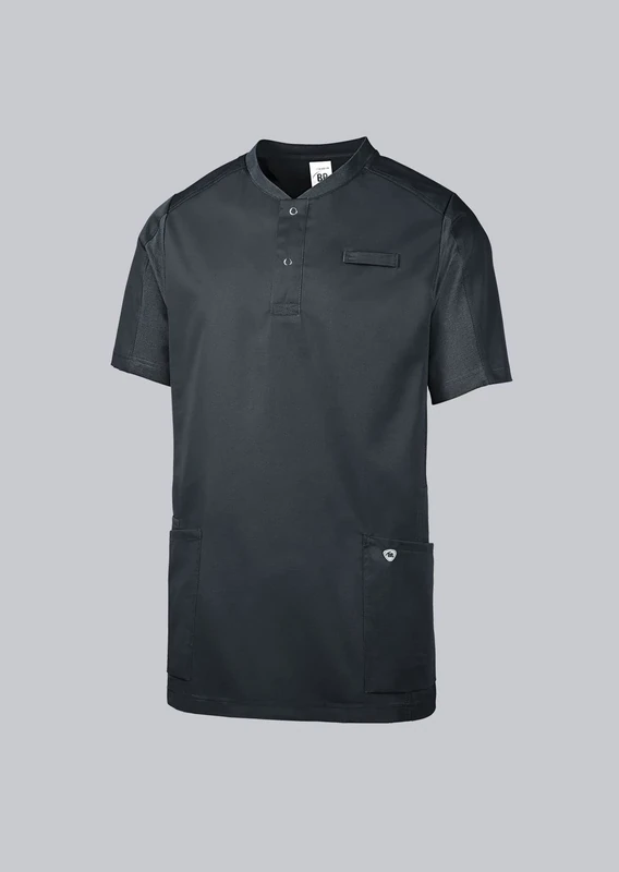 BP 1739-435-0056/L, Unisex casual tunic, 1/2 sleeve, piqué inserts and arm-lift system 180,00 g/m², fabric blend, Color anthracite, Size L