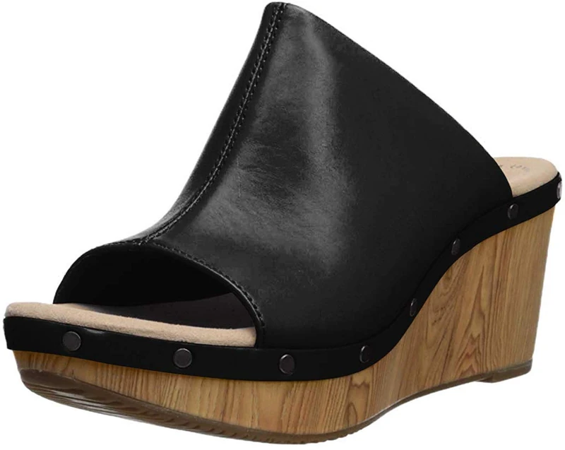 Clarks womens Annadel Molly Black Size: 12 Wide