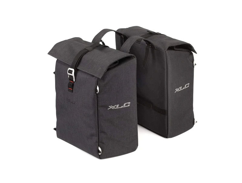 XLC Unisex - Adult BA-S92 Double Pannier Bag, Anthracite, 150 x 330 x 370 cm