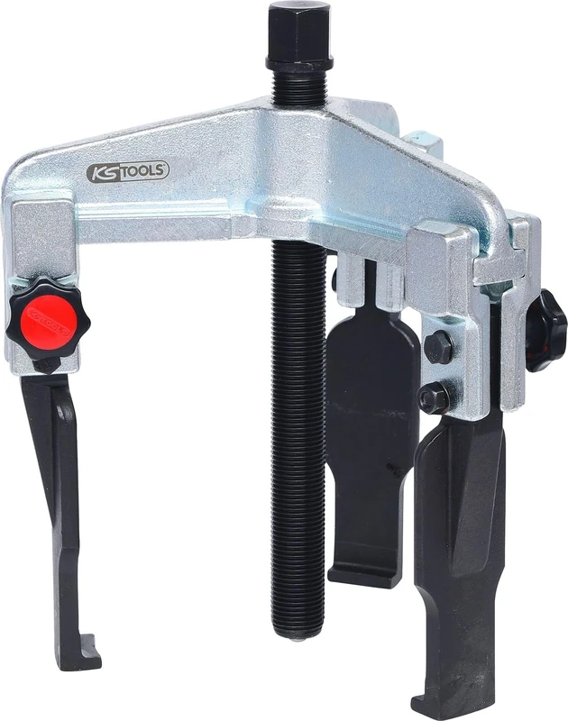 KS Tools 630.0009 Quick Adjustment Universal 3 arm Puller Set with Extremely Narrow Legs, 50-160 mm