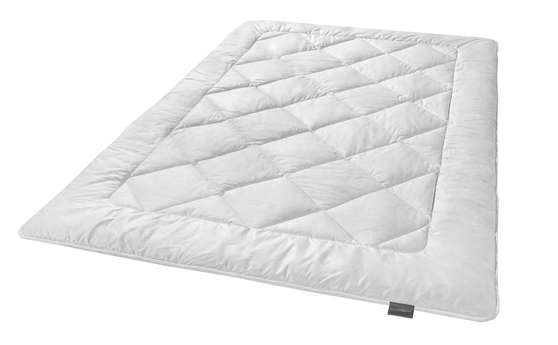 Traumnacht Exclusive Camel Hair Blanket Made from 100% Camel Hair Light Summer Blanket 200 x 200 cm White - Image 1
