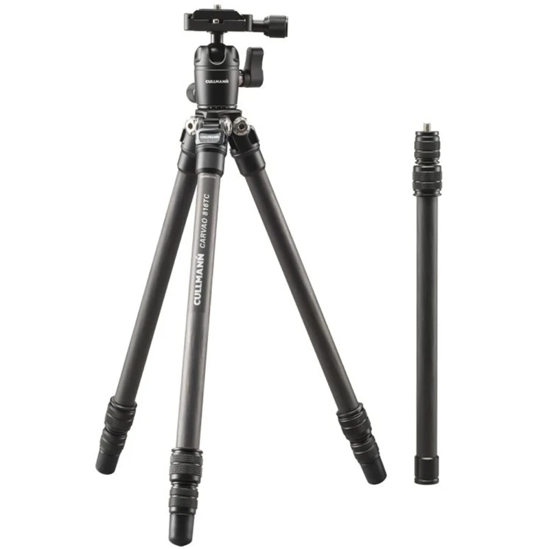 Cullmann - 56815 - Carvao 816TC Travel tripod made of carbon (max. extension height 137cm, packing size 38 cm, weight 500g)