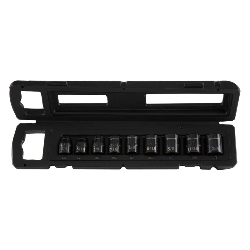 CRAFTSMAN Impact Socket Set, SAE, 3/8", 9Piece (CMMT15880)