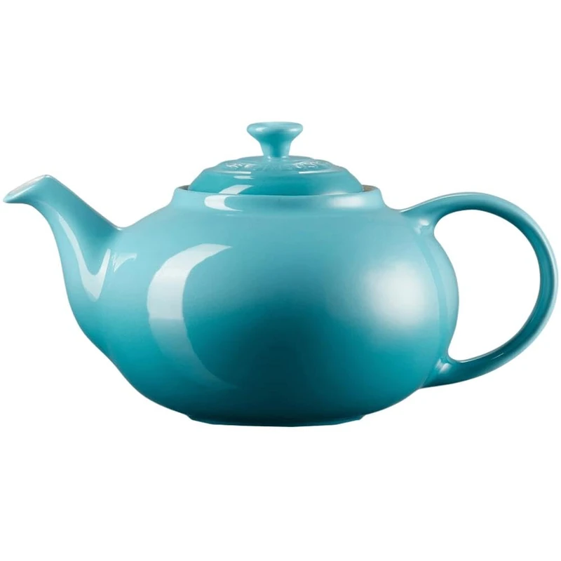 Le Creuset Stoneware Classic Teapot, 1.3 litres, Serves 3-4 Cups, Teal, 70702131700000