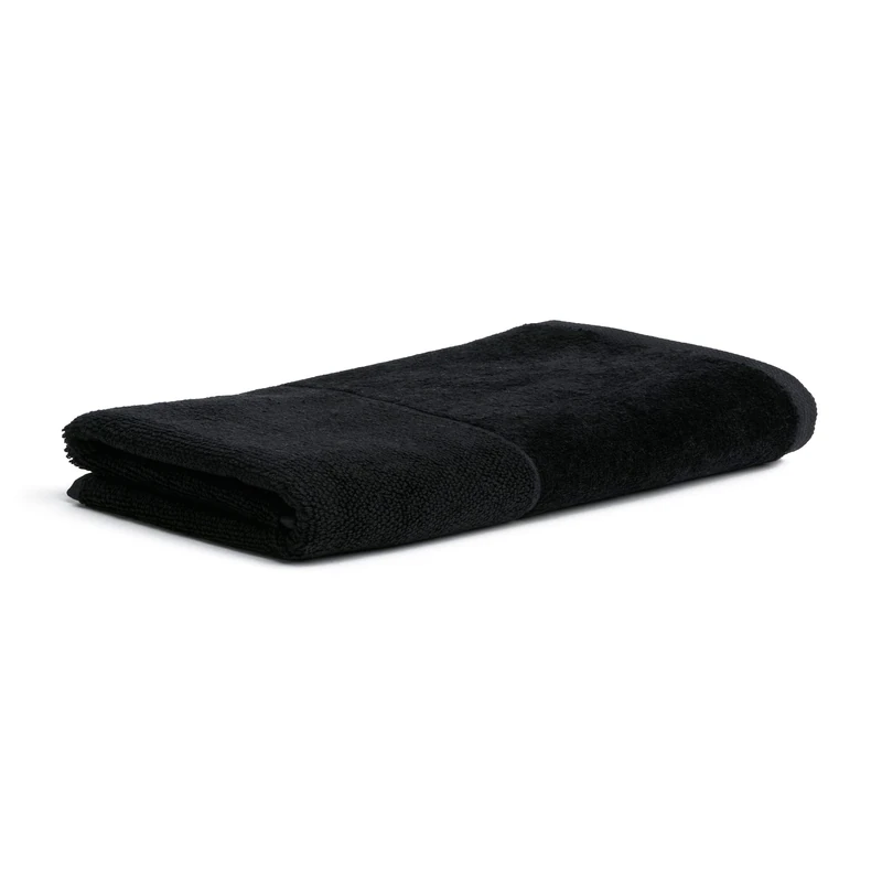 Möve Bamboo Luxe bath towel 80 x 150 cm made of 60% cotton / 40% viscose from bamboo cellulose, black
