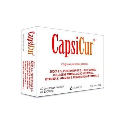 Interfarmac Dietary Supplement Capsicur Gluten Free, 40 Tablets - Image 1
