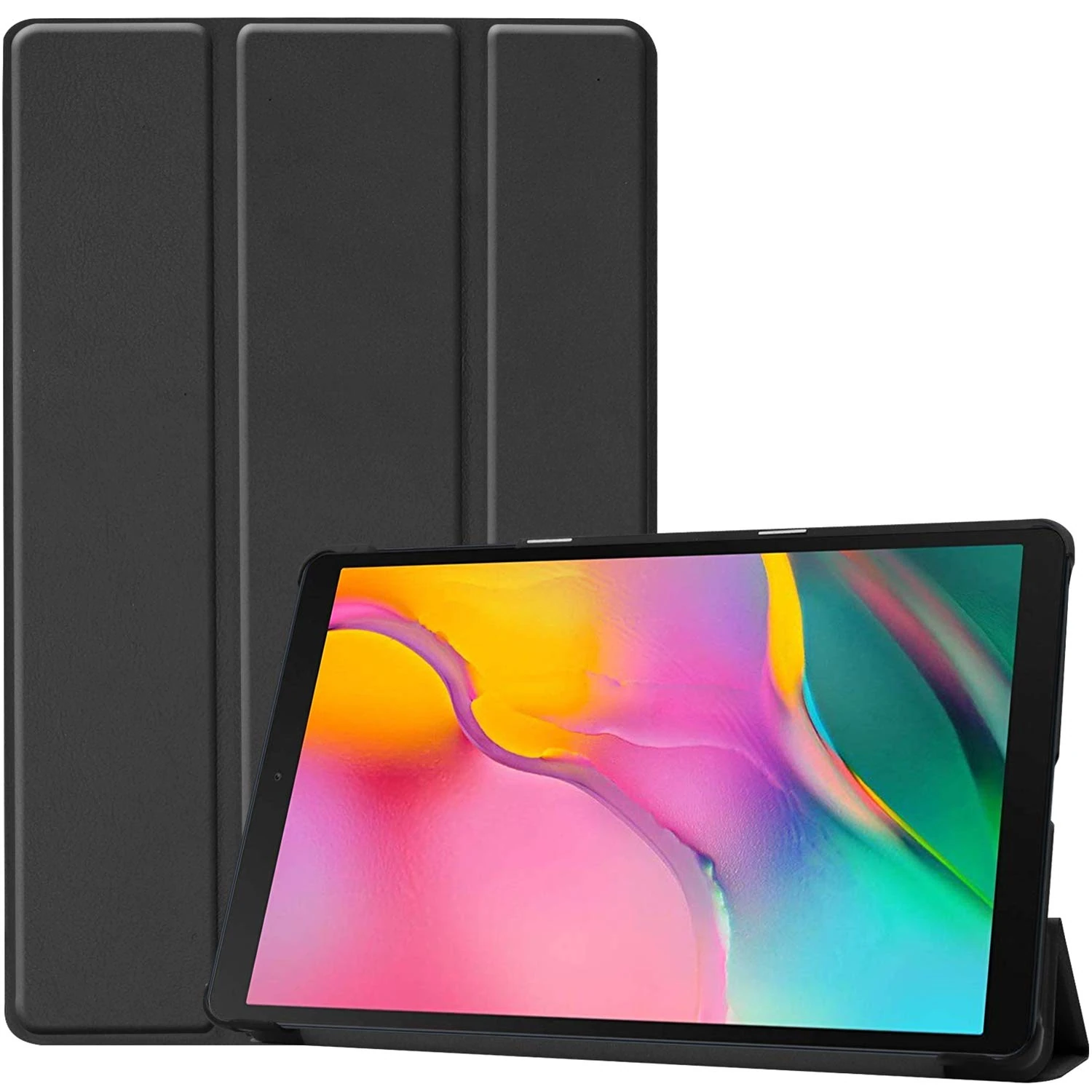 ProCase Cover for Galaxy Tab A 10.1 Case 2019 (SM-T510 SM-T515 SM-T517), Slim Light Smart Cover Stand Hard Shell Folio Case for Galaxy Tab A 10.1 Inch 2019 Release -Black