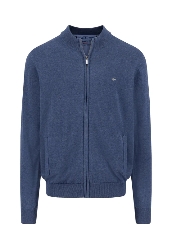 Fynch-Hatton Men's Cardigan-Zip Cardigan Not Applicable, Blue (Night 680), Large