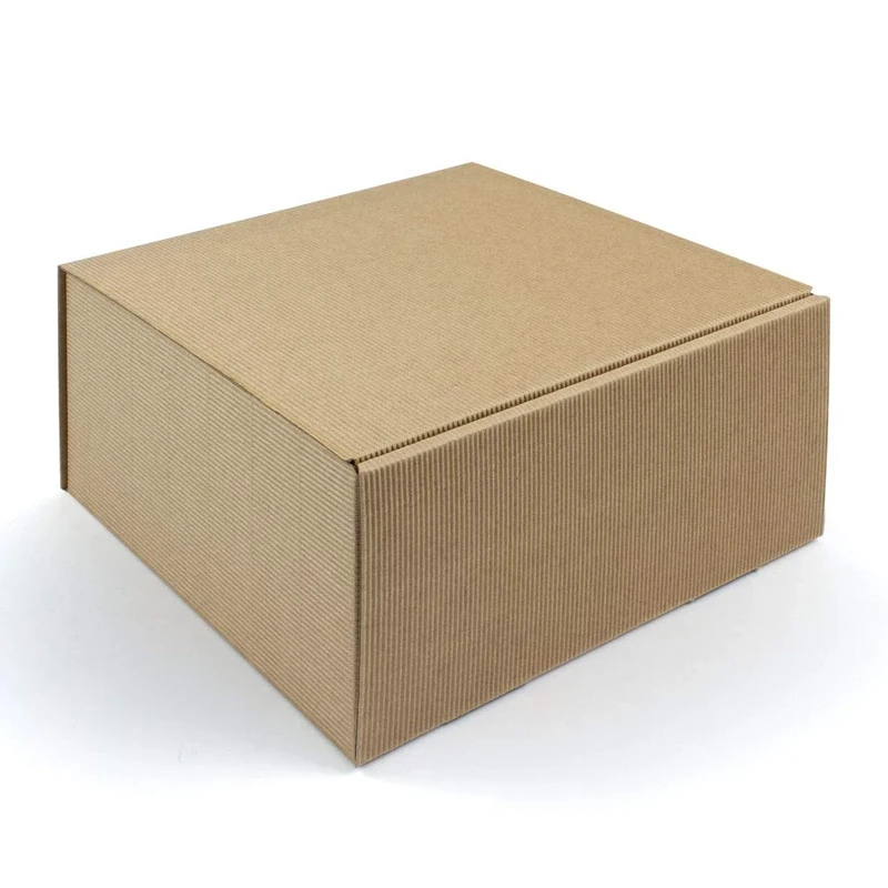 Square Gift Box 250 x 240 x 120 mm Pack of 10 Natural