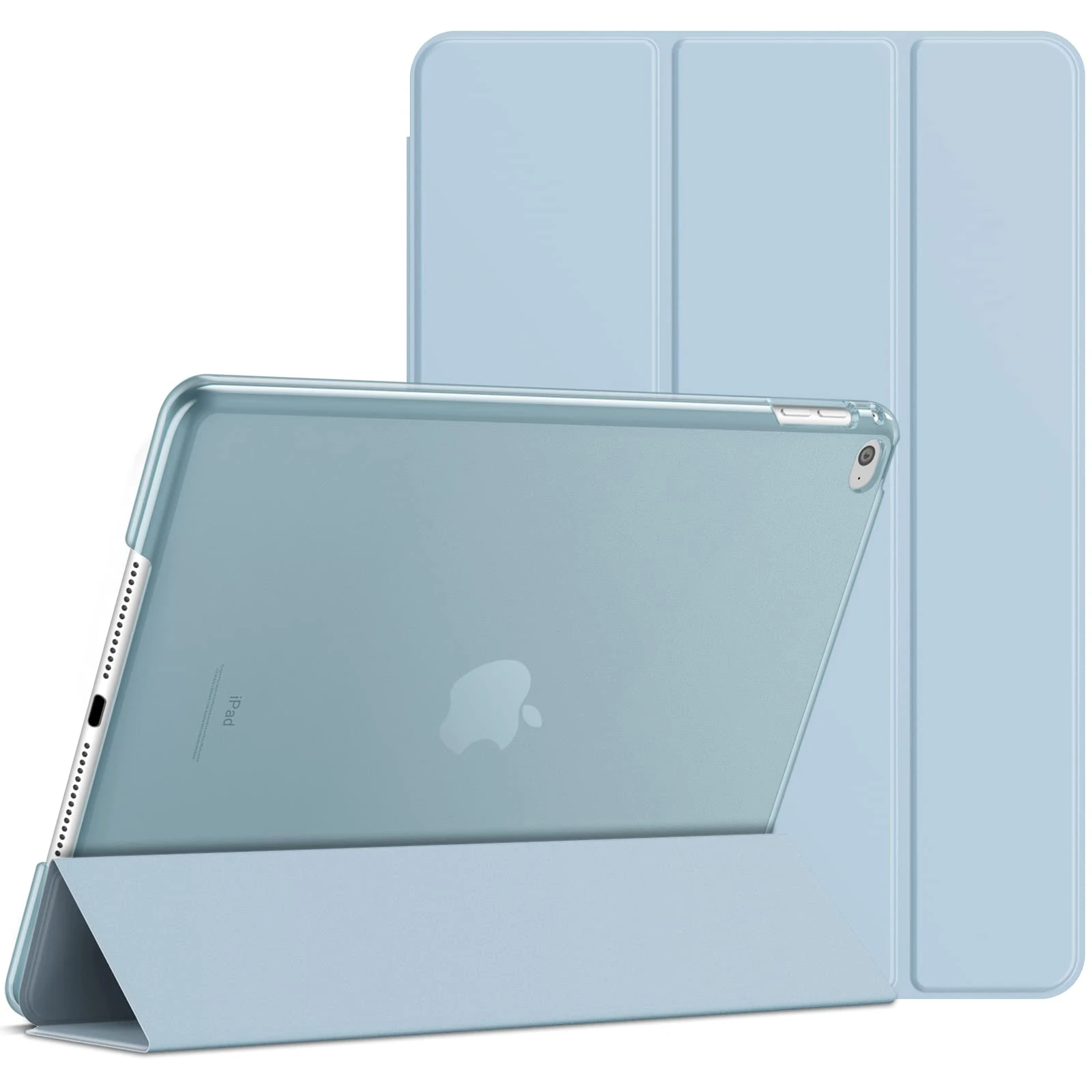 JETech Case for iPad Air 2 (Not for iPad Air 1st Edition), Smart Cover Auto Wake/Sleep (Light Blue)
