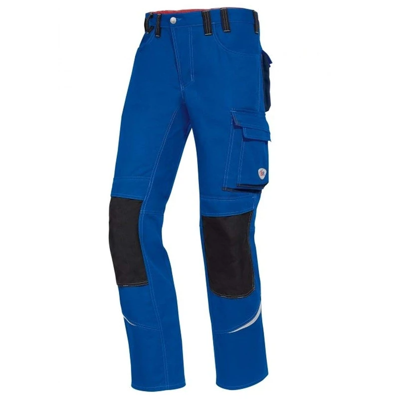 BP 1493-720-10 Work Trousers, Jeans Style With Multiple Pockets, 305,00 G/M², Reinforced Cotton, Darkblue, Size 33L