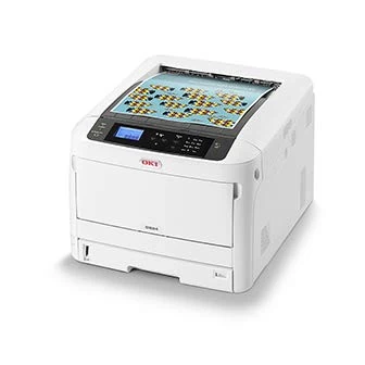 OKI C824dn - Printer - colour - Duplex - LED - A3-1200 x 600 dpi - up to 26 ppm (mono) / up to 26 ppm (colour) - capacity: 400 sheets - USB 2.0, Gigabit LAN, NFC, USB 2.0 host