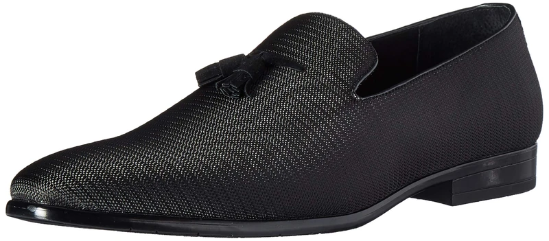 Stacy Adams Men's Tazewell Tassel Slipper Loafer, Black, 14 UK