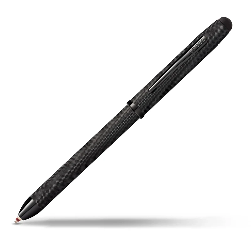 CROSS Tech3+ Brushed Black PVD Multifunction Pen with Stylus and 0.5mm Lead