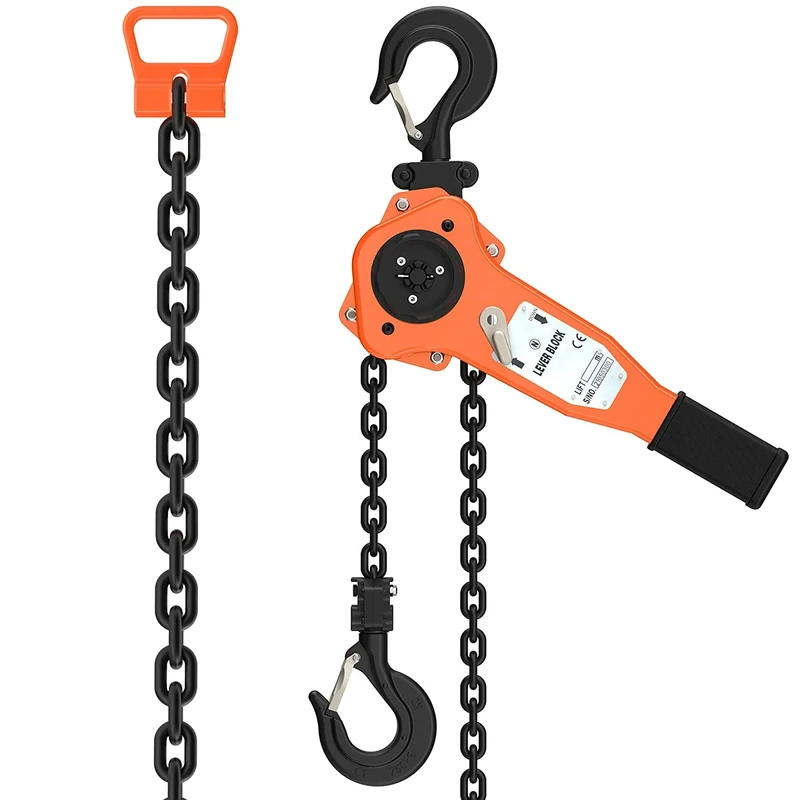 Amarite Manual Lever Chain Hoist, 10 feet Load Chain with 3300 lbs,1.5 ton Capacity