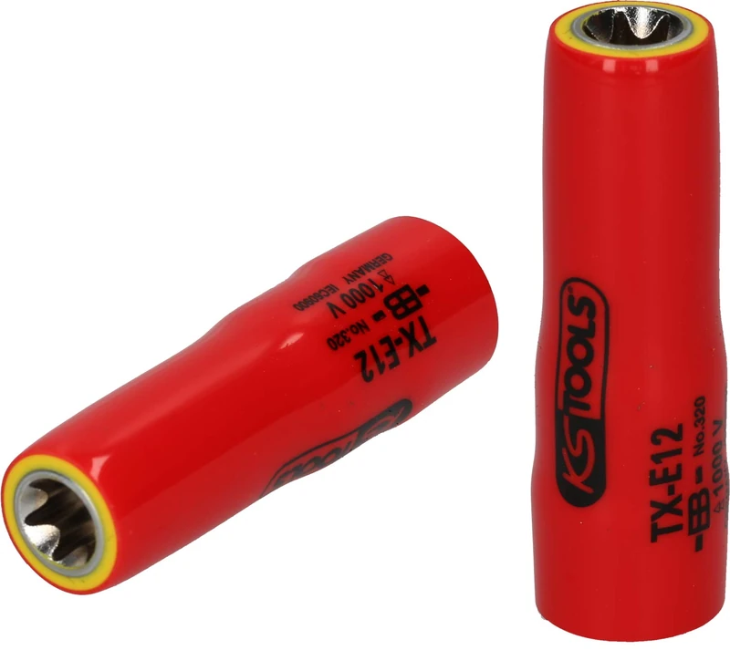 KS Tools 117.2364 3/8" Torx E-Socket with Protective Insulation, E5, Long