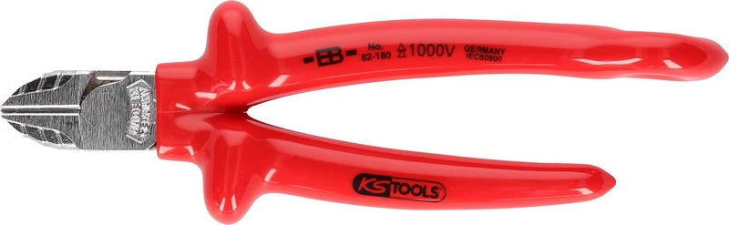 KS Tools 117.2204 1000V Side Cutter with Safety Eyelet for Safety line