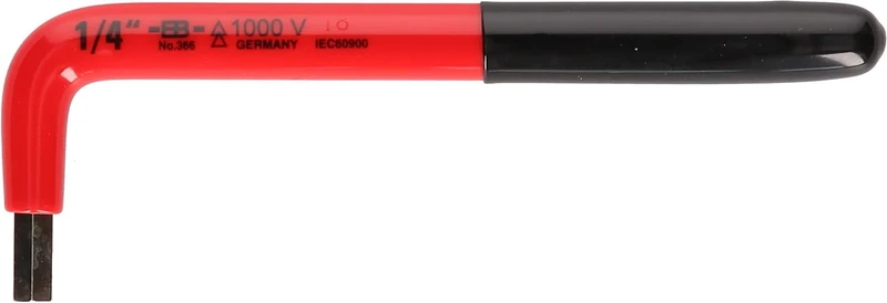 KS Tools 117.2492 Hexagon Wrench Key with Protective Insulation, 1/2”