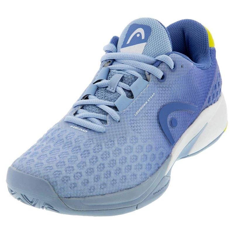 Head Women's Revolt PRO 3.0, Tennis Girl, Light Blue/Yellow, 055