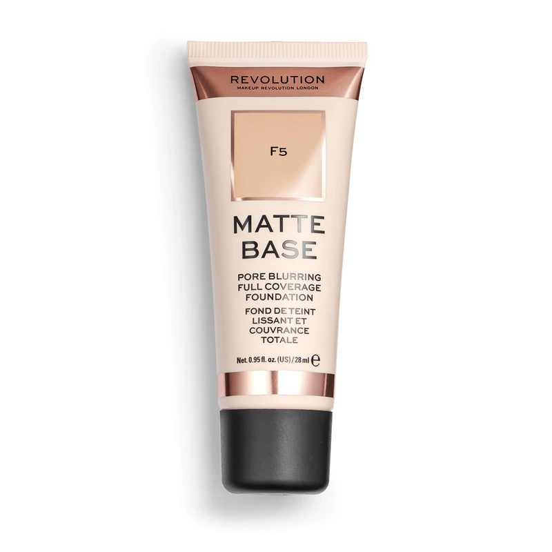 Makeup Revolution, Matte Base, Foundation, F5, 28ml